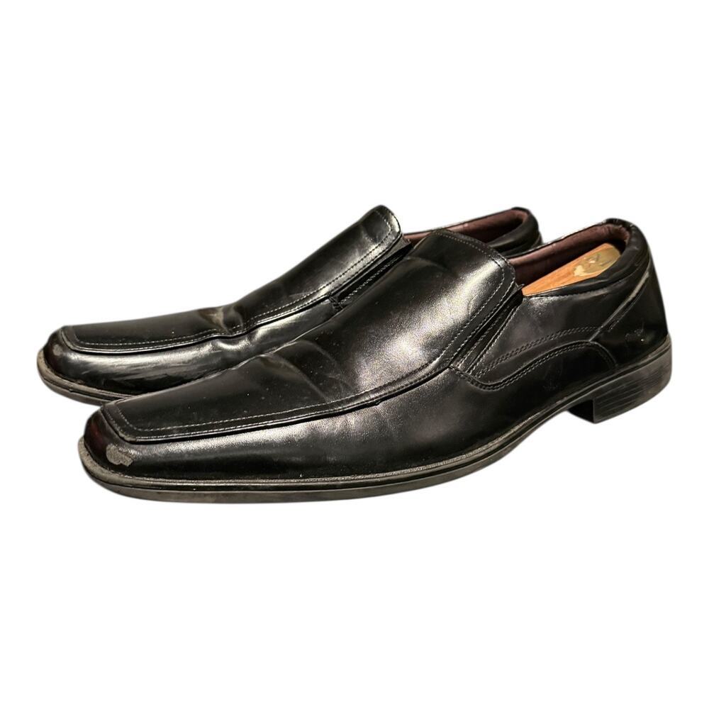 Freeman Men’s Black Slip-on Loafers Dress Shoes Size 12 Dress Shoes